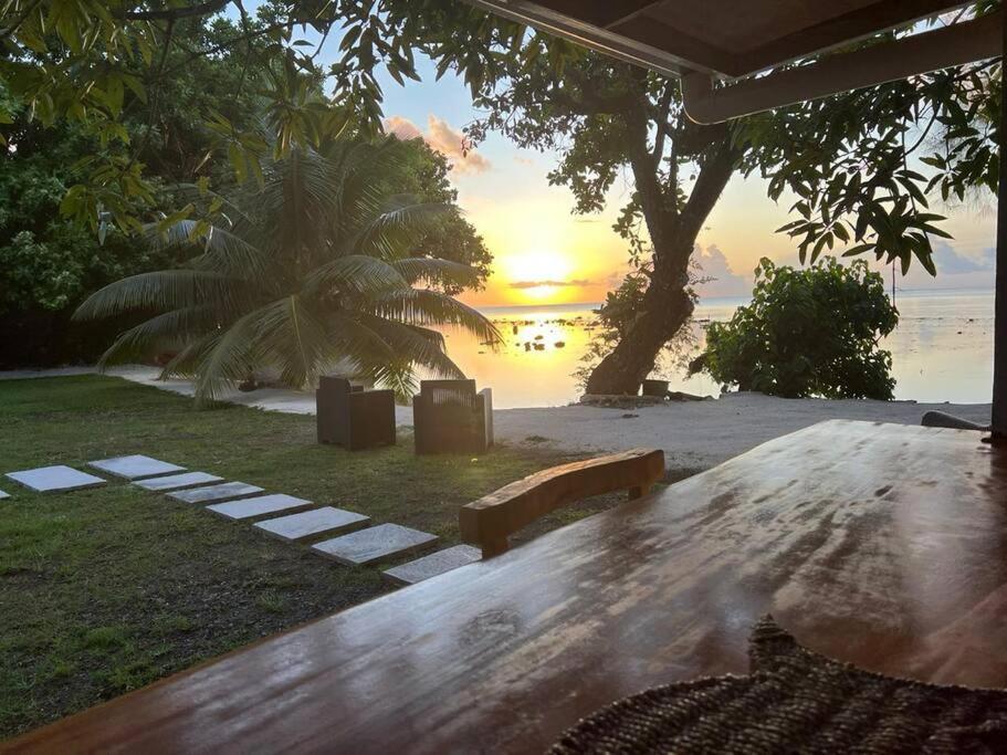 Bungalow Tiarii, Avec Acces Direct A Une Plage Privee Tevaitoa Εξωτερικό φωτογραφία